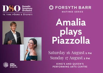 DSO Presents : Forsyth Bar Matinee Series Two – Amalia plays Piazzolla – August 2025